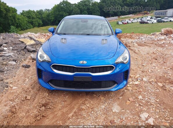 KNAE15LA2J6041214 2018 KIA STINGER Blue Вид щитка приладів