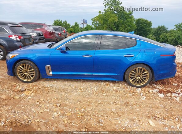 KNAE15LA2J6041214 2018 KIA STINGER Blue Панорамний вид салону 360°