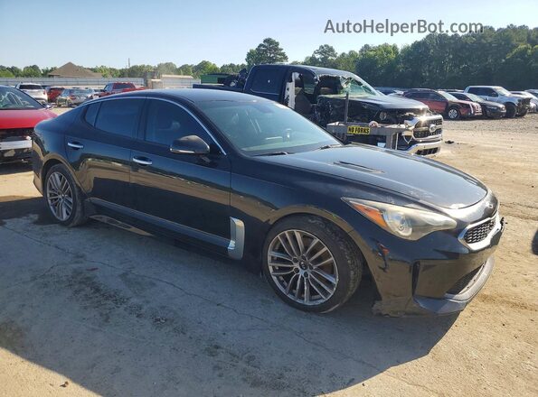 KNAE15LA7J6016910 2018 KIA STINGER Black Front right