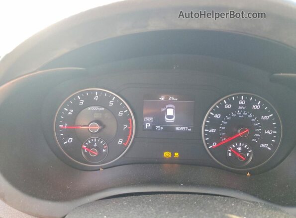 KNAE15LA7J6016910 2018 KIA STINGER Black Instrument cluster view