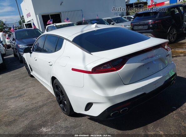 KNAE15LA8M6097906 2021 KIA STINGER White უკანა მარცხენა
