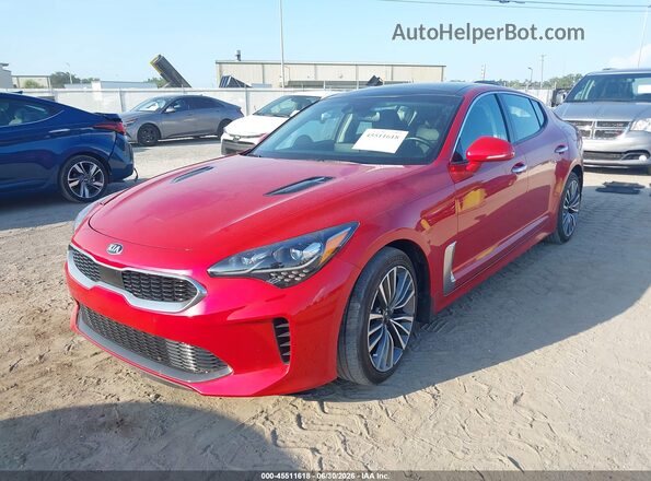 KNAE25LA5K6054716 2019 KIA STINGER Red Vista tres cuartos delantera izquierda