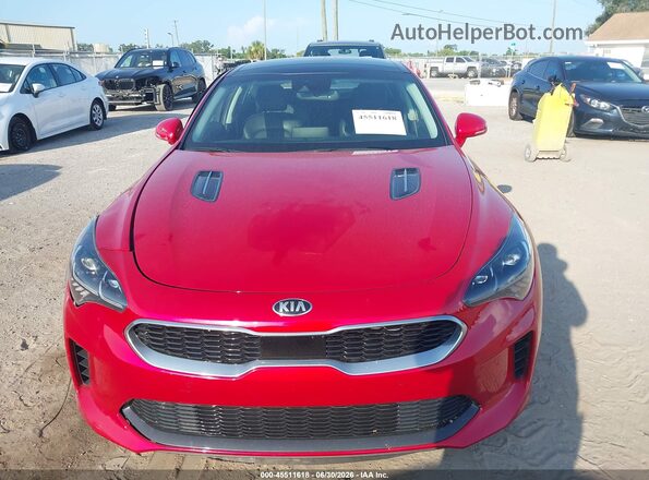 KNAE25LA5K6054716 2019 KIA STINGER Red Vista del cuadro de instrumentos