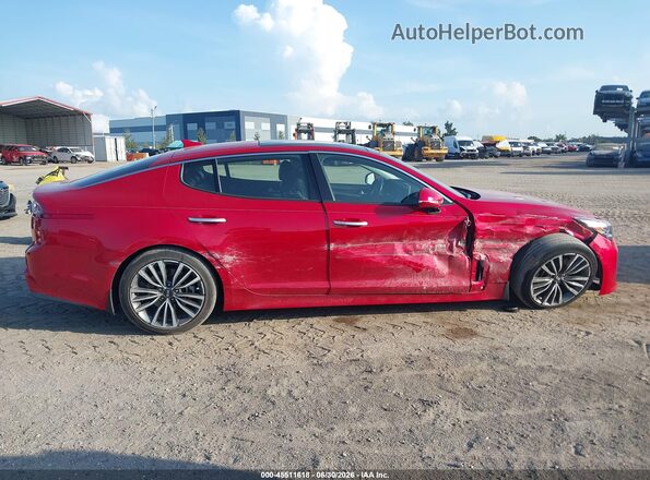 KNAE25LA5K6054716 2019 KIA STINGER Red Vista interior trasera