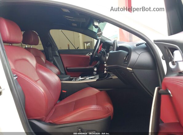 KNAE35LC0K6045971 2019 KIA STINGER White Front interior view