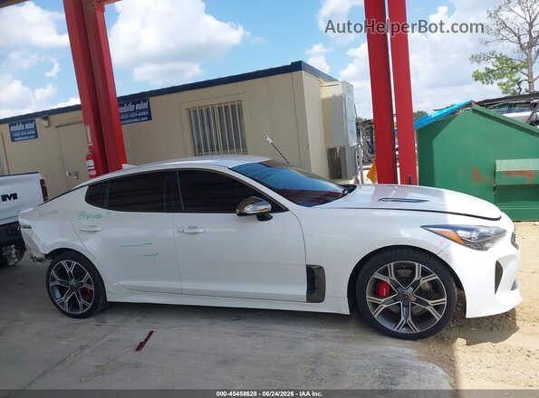 KNAE35LC0K6045971 2019 KIA STINGER White 360 interior view