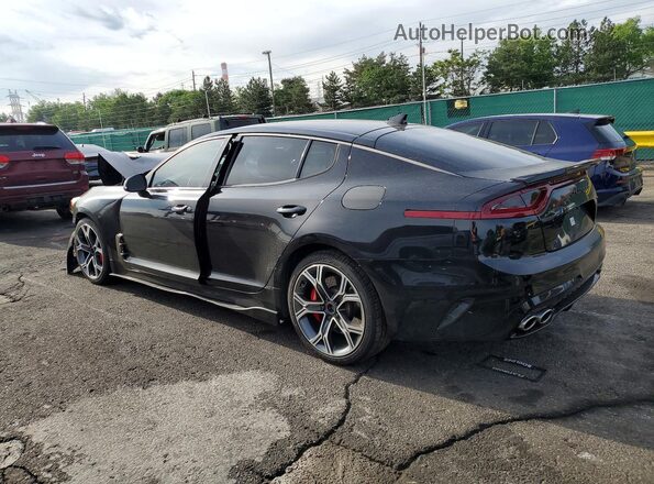 KNAE35LC1J6039918 2018 KIA STINGER Black Задня ліва чверть