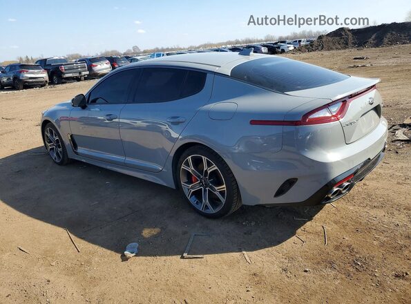 KNAE35LC2J6039183 2018 KIA STINGER Gray Rear left