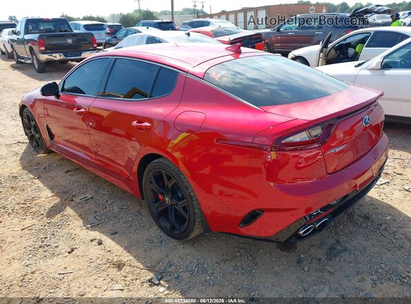 KNAE35LC2K6050928 2019 KIA STINGER Red უკანა მარცხენა