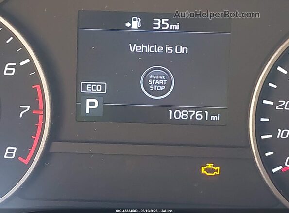 KNAE35LC2K6050928 2019 KIA STINGER Red 