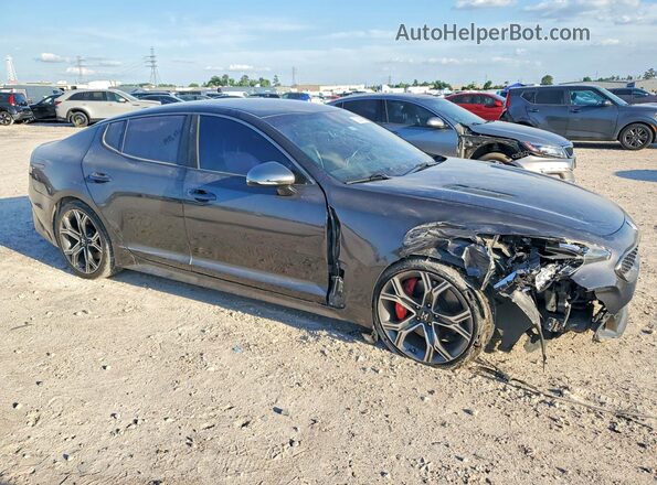 KNAE35LC2K6054929 2019 KIA STINGER Gray Front right