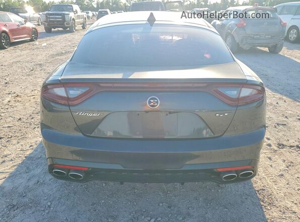 KNAE35LC2K6054929 2019 KIA STINGER Gray Rear view