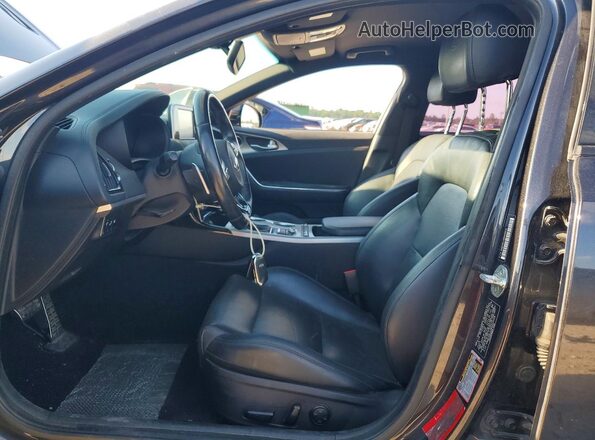 KNAE35LC2K6054929 2019 KIA STINGER Gray Front interior view