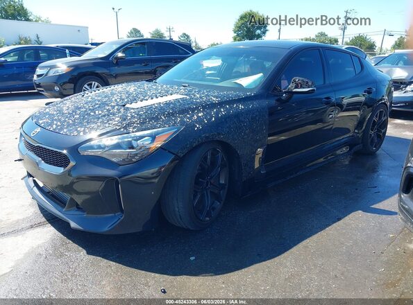KNAE35LC2L6081887 2020 KIA STINGER Black Front left