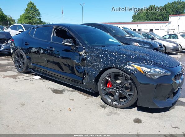 KNAE35LC2L6081887 2020 KIA STINGER Black Front view