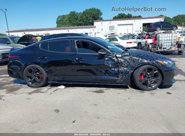 KNAE35LC2L6081887 2020 KIA STINGER Black Rear interior view