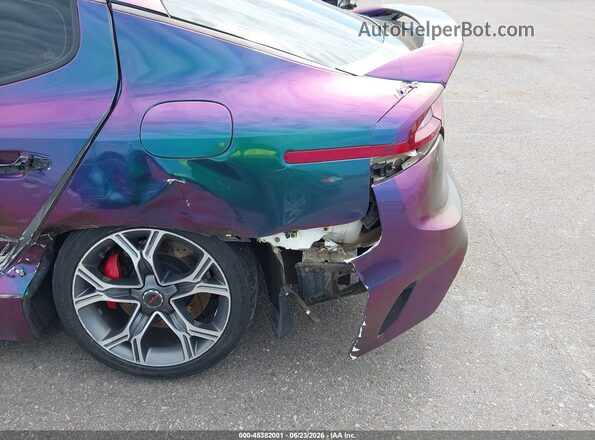 KNAE35LC3J6030802 2018 KIA STINGER Purple Front view