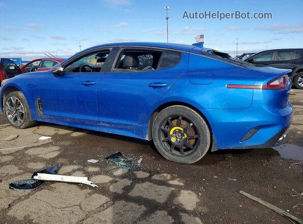 KNAE35LC4J6011885 2018 KIA STINGER Blue უკანა მარცხენა