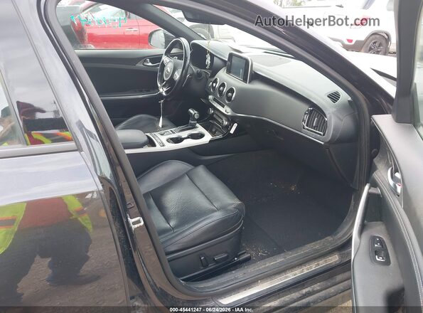 KNAE35LC6K6057817 2019 KIA STINGER Gray Front interior view