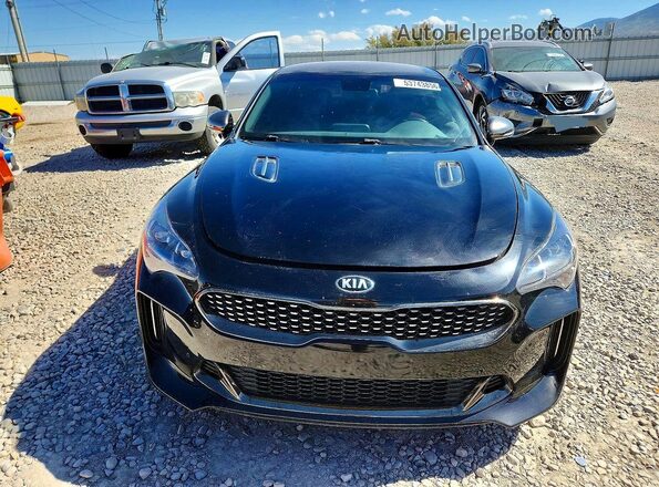 KNAE35LC6L6074876 2020 KIA STINGER Black Вид спереду