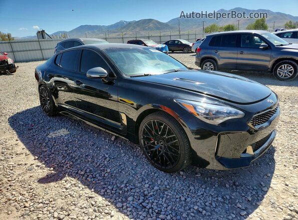 KNAE35LC6L6074876 2020 KIA STINGER Black Передня права чверть