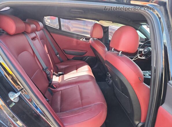 KNAE35LC6L6074876 2020 KIA STINGER Black Вид задніх сидінь