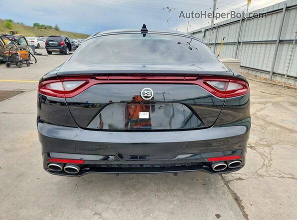 KNAE35LC7K6056899 2019 KIA STINGER Black Front view