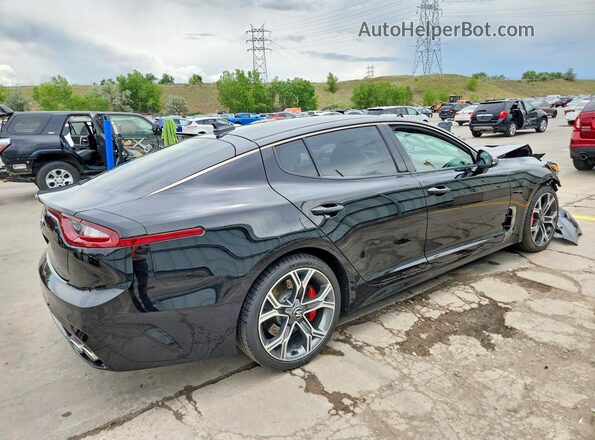 KNAE35LC7K6056899 2019 KIA STINGER Black Rear left