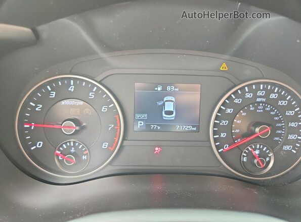 KNAE35LC7K6056899 2019 KIA STINGER Black Dashboard view