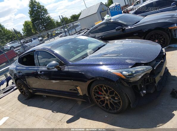 KNAE35LC7L6085336 2020 KIA STINGER Blue Սալոնի 360 աստիճան տեսք