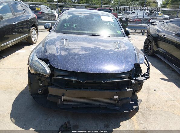 KNAE35LC7L6085336 2020 KIA STINGER Blue Սալոնի հետևի տեսք