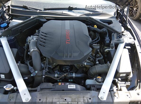 KNAE35LC7L6085336 2020 KIA STINGER Blue Հետևի տեսք