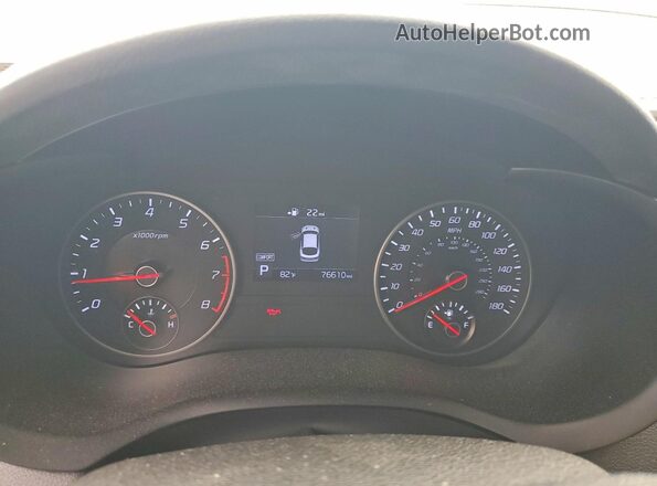 KNAE35LC8J6040578 2018 KIA STINGER White Instrument cluster view