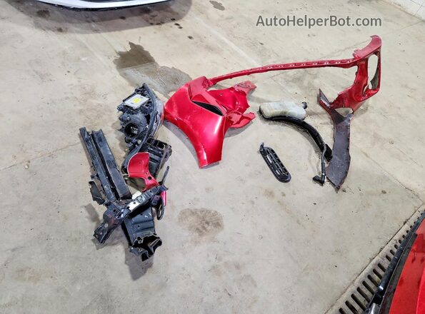 KNAE35LC8K6059861 2019 KIA STINGER Red Вид підкапотного простору