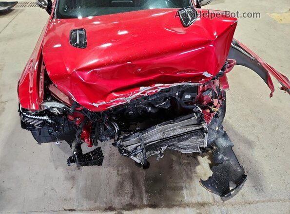 KNAE35LC8K6059861 2019 KIA STINGER Red Вид задньої частини салону