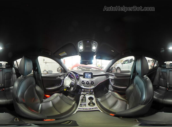 KNAE35LC8K6059861 2019 KIA STINGER Red Панорамний вид салону 360°