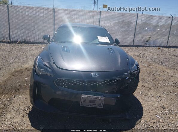 KNAE35LC8L6080761 2020 KIA STINGER Gray Առջևի վահանակի տեսք