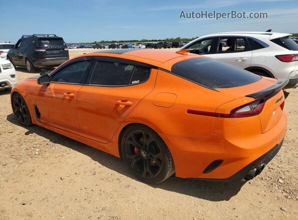 KNAE35LC9K6071176 2019 KIA STINGER Orange Trasero izquierdo