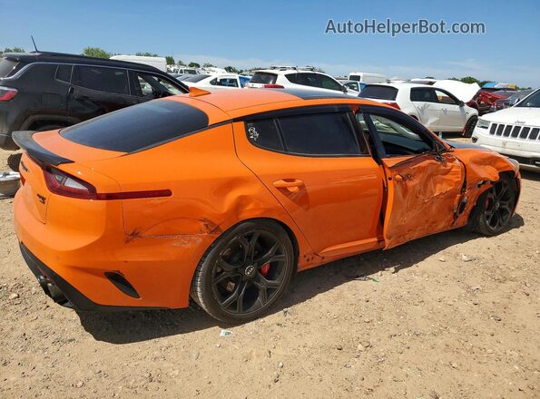 KNAE35LC9K6071176 2019 KIA STINGER Orange Trasero derecho