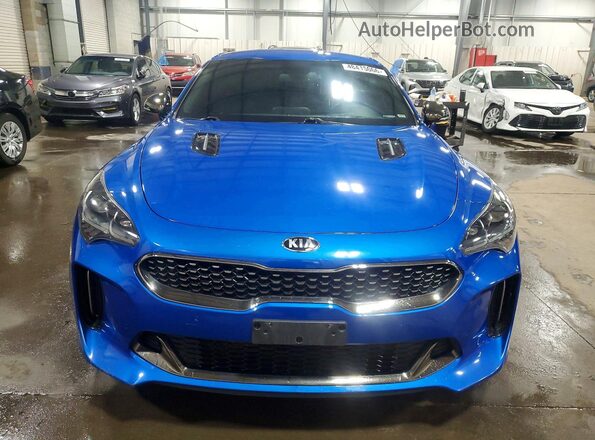 KNAE35LC9L6082650 2020 KIA STINGER Blue Դիմացի տեսք