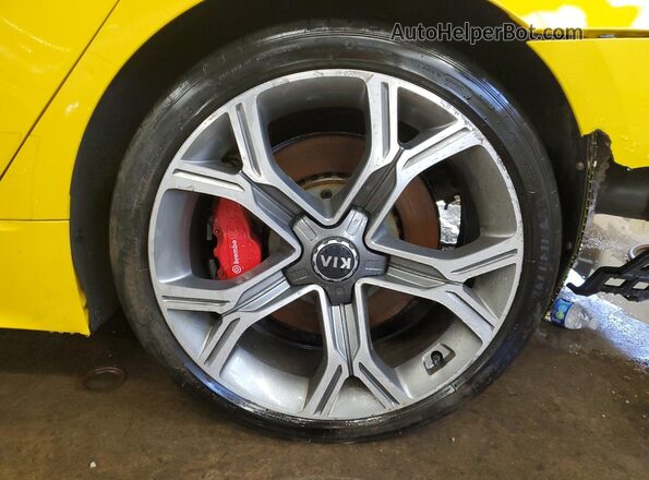 KNAE35LCXJ6020333 2018 KIA STINGER Yellow 