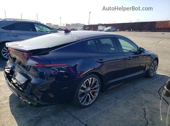 KNAE35LCXL6084973 2020 KIA STINGER Blue Задня права чверть