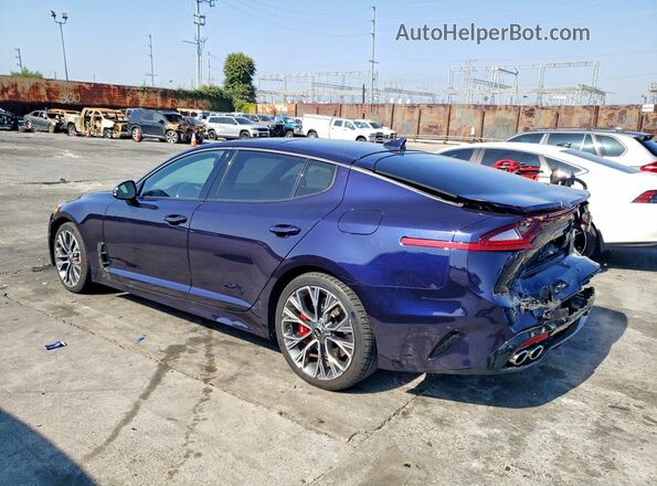 KNAE35LCXL6084973 2020 KIA STINGER Blue Задня ліва чверть