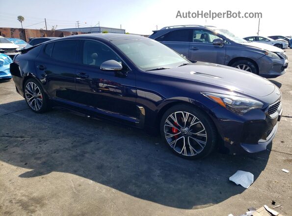 KNAE35LCXL6084973 2020 KIA STINGER Blue Передня права чверть