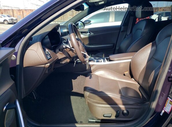 KNAE35LCXL6084973 2020 KIA STINGER Blue Вид салону спереду