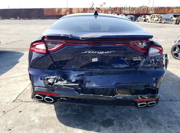 KNAE35LCXL6084973 2020 KIA STINGER Blue Вид ззаду
