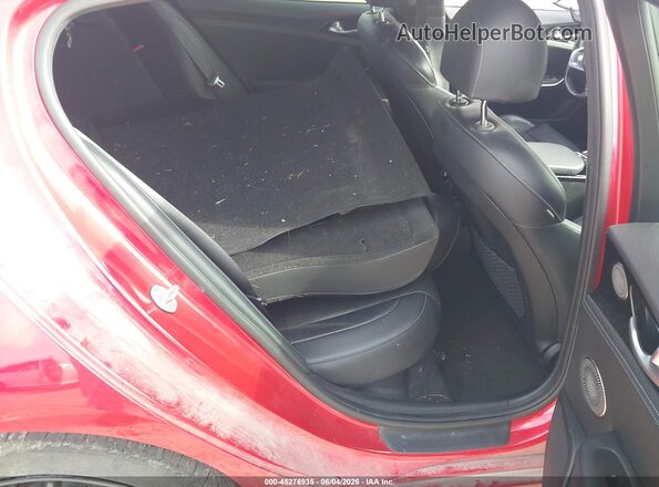 KNAE35LD0N6104305 2022 KIA STINGER Red Widok naklejki z numerem VIN
