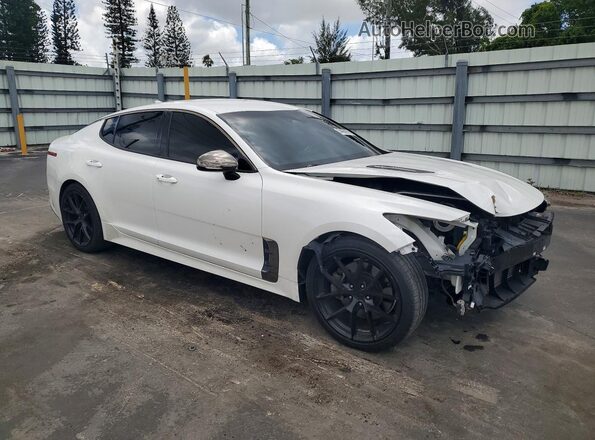 KNAE35LD1N6102885 2022 KIA STINGER White Առջևի աջ