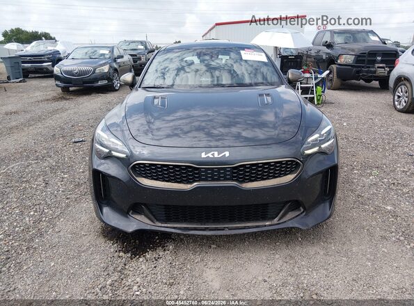 KNAE35LD1N6103891 2022 KIA STINGER Gray Вид щитка приладів