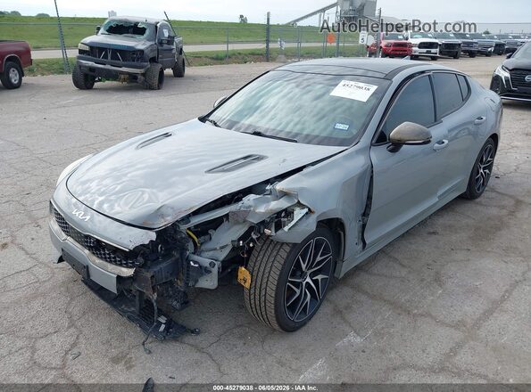 KNAE35LD1N6106547 2022 KIA STINGER Gray Front left